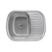 Кухонна мийка з нержавіючої сталі Valeso САТИН 6349 (0,8/180 мм)