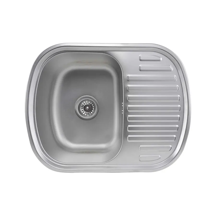Кухонна мийка з нержавіючої сталі Valeso САТИН 6349 (0,8/180 мм)