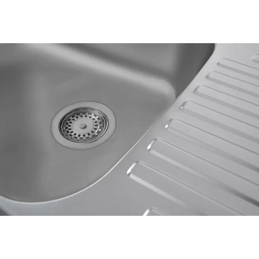 Кухонна мийка з нержавіючої сталі Valeso САТИН 6349 (0,8/180 мм)