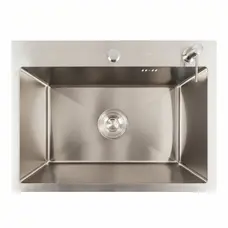 Кухонна мийка 58*43 нержавійка VALESO Handmade (сифон круглий, 3.0/0.8)