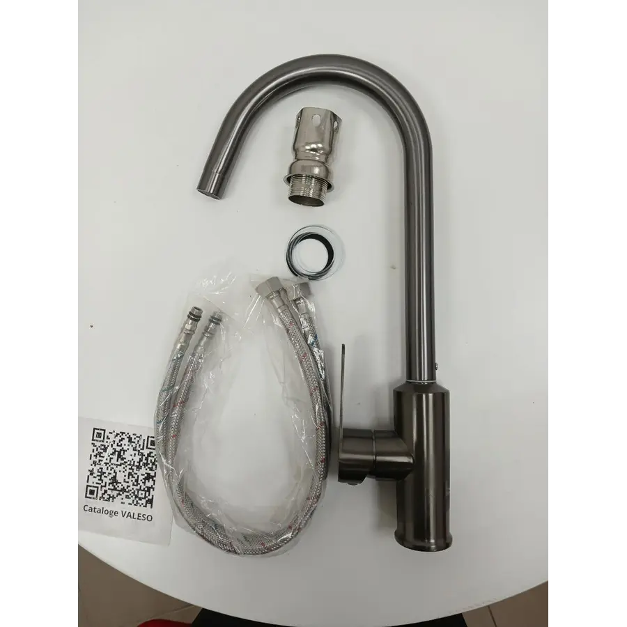 Смеситель кухонный VALESO TH36 PVD черный