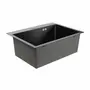 Кухонна мийка VALESO Handmade PVD 600х450х220 чорна (товщина 3,0/1,5 мм + дозатор в комплекті)