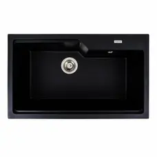Гранітна мийка для кухні VALESO NIKA 7545 матова Чорна