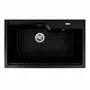 Гранітна мийка для кухні VALESO NIKA 7545 матова Чорна