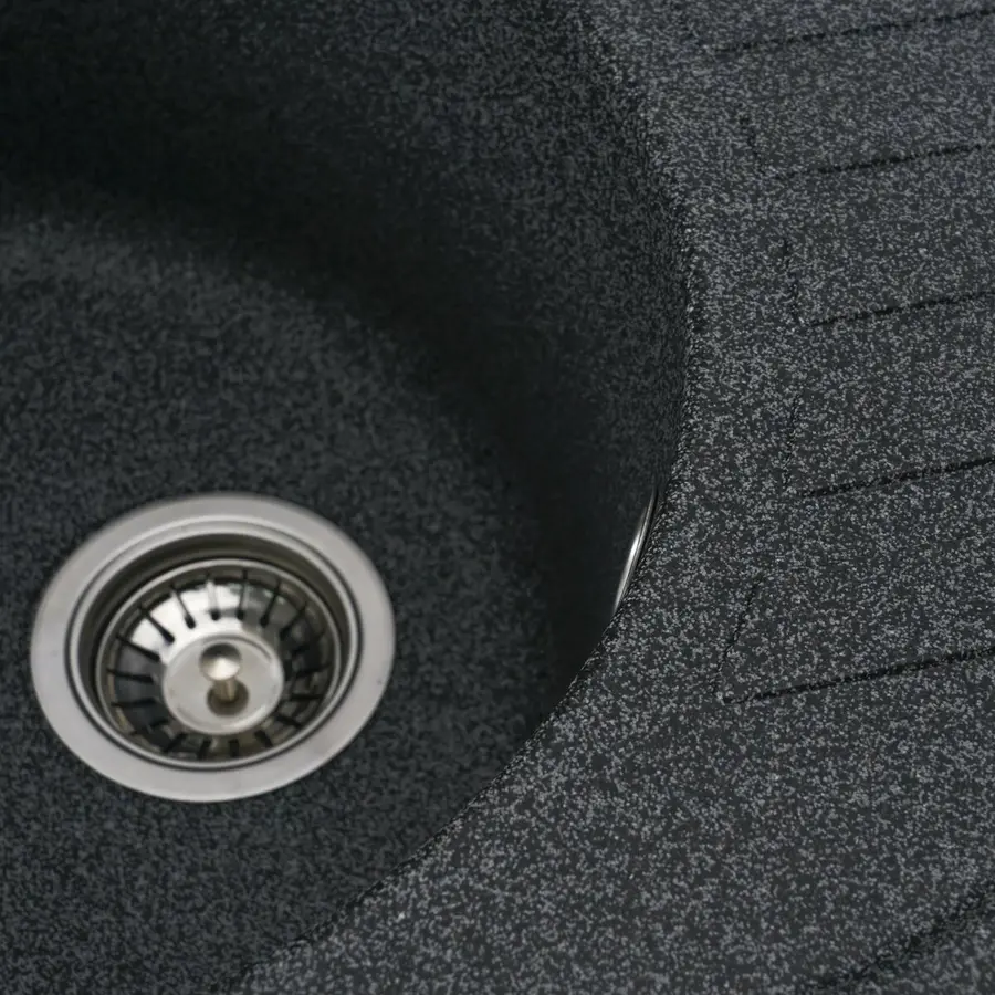 Гранитная мойка для кухни VALESO SOUL 6250 матовая Графит