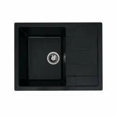 Гранитная мойка для кухни VALESO INTENSO 6550 матовая Черный металлик