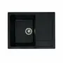 Гранитная мойка для кухни VALESO INTENSO 6550 матовая Черный металлик