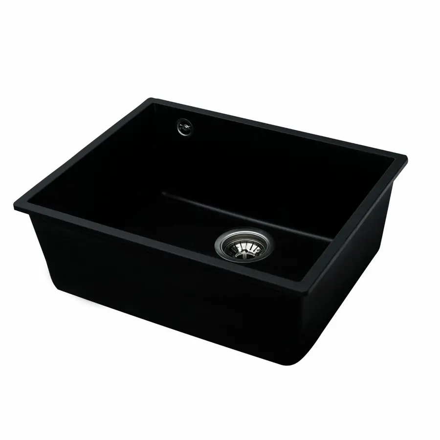 Гранитная мойка для кухни VALESO OASIS 5444 матовая Черная