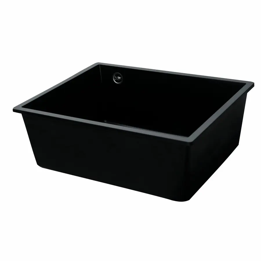 Гранитная мойка для кухни VALESO OASIS 5444 матовая Черная