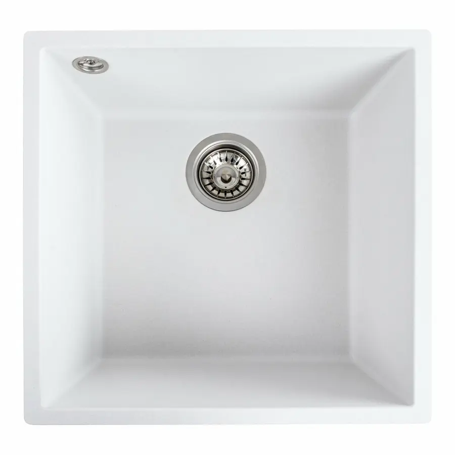 Гранітна мийка для кухні VALESO RUBA 4040 матова Білосніжний