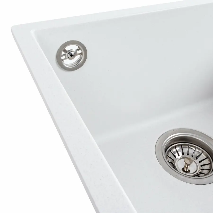 Гранітна мийка для кухні VALESO RUBA 4040 матова Білосніжний