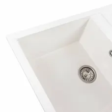 Гранітна мийка для кухні VALESO SELENA 7950 матова Білосніжна