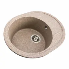 Гранитная мойка для кухни VALESO ONYX 5847 матовая Карамель