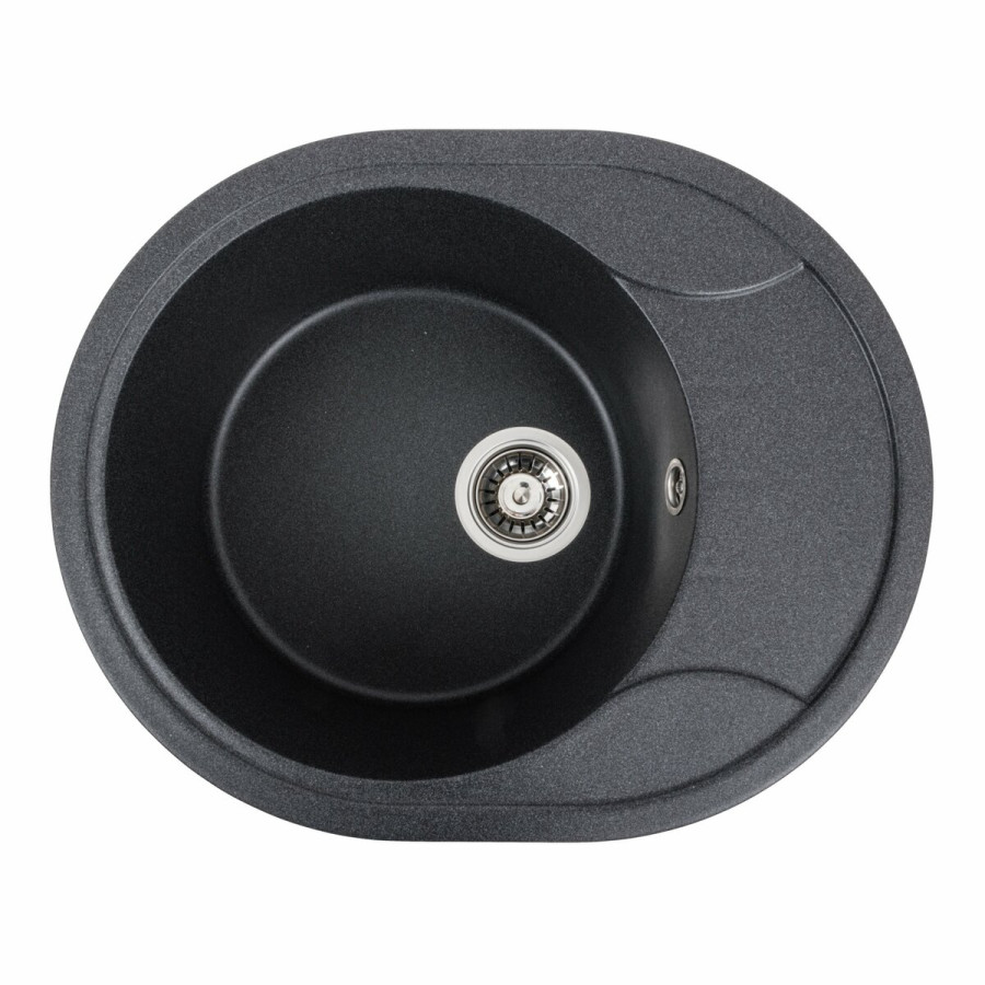 Гранитная мойка для кухни VALESO 5847 ONYX матовый Карбон