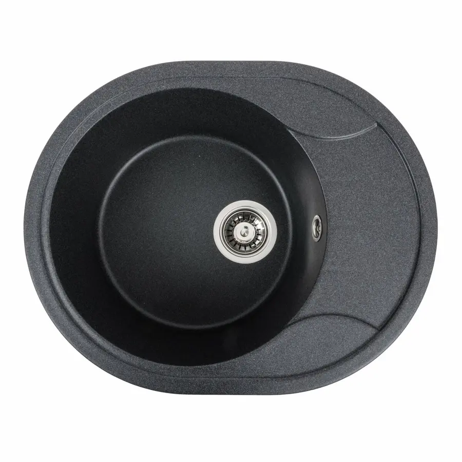 Гранитная мойка для кухни VALESO ONYX 5847 матовая Карбон