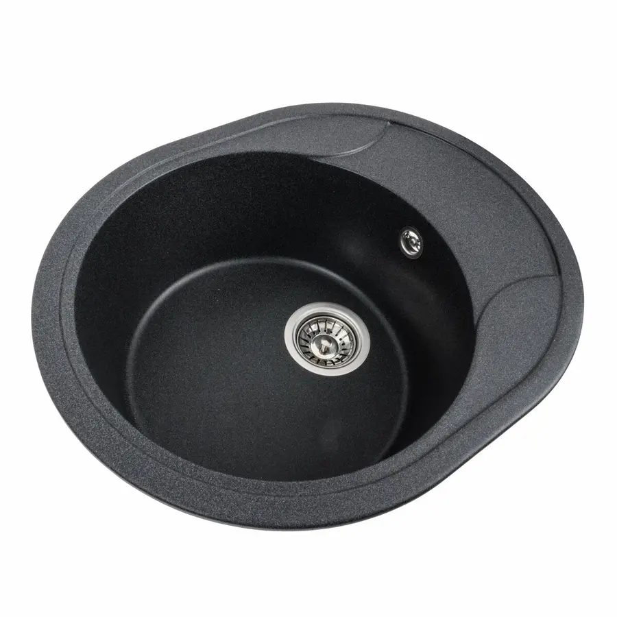 Гранитная мойка для кухни VALESO ONYX 5847 матовая Карбон