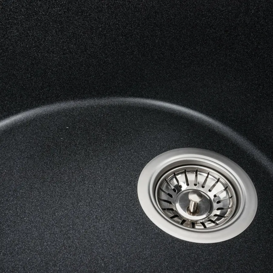 Гранитная мойка для кухни VALESO ONYX 5847 матовая Карбон