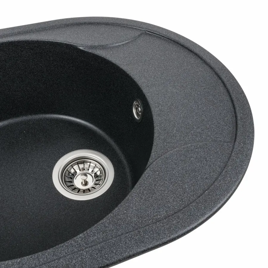 Гранитная мойка для кухни VALESO ONYX 5847 матовая Карбон