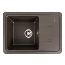 Гранітна мийка для кухні VALESO LIANA 6243 матова Темна скеля