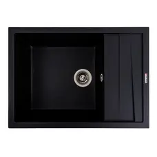 Кухонная мойка гранитная матовая 7050 CASCADA VALESO черный металлик