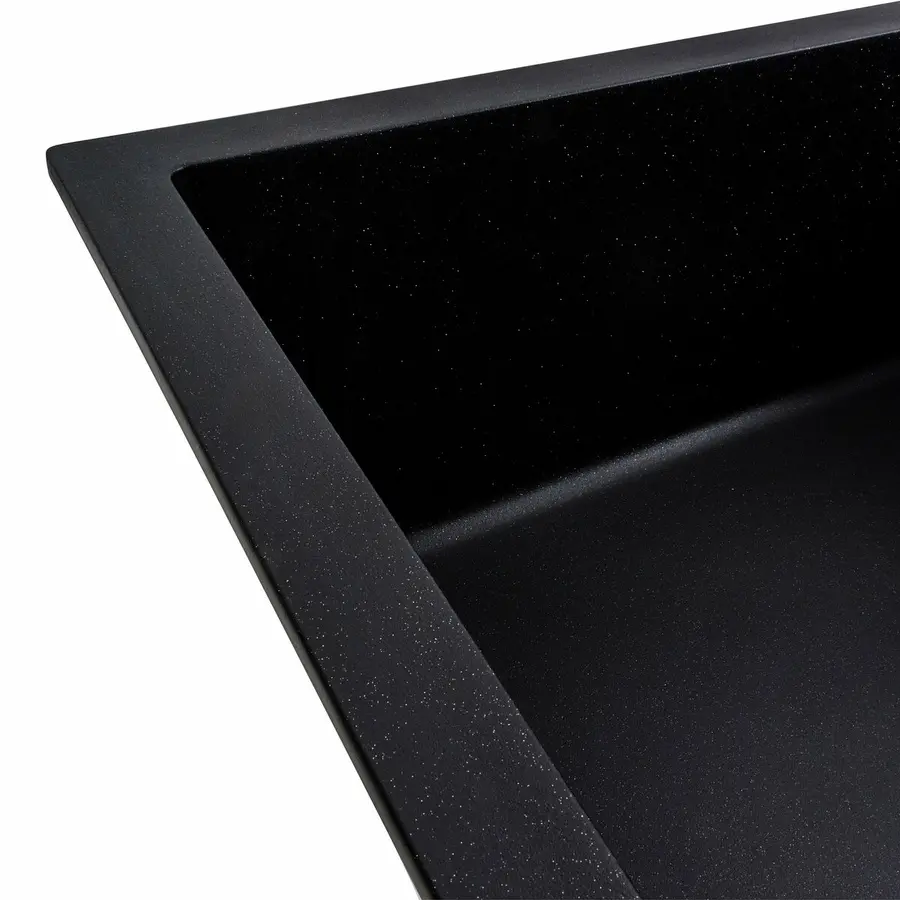 Кухонная мойка гранитная матовая 7050 CASCADA VALESO черный металлик