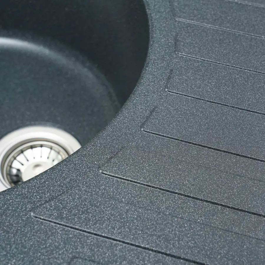 Гранітна мийка для кухні VALESO LIRA 7750 матова Антрацит