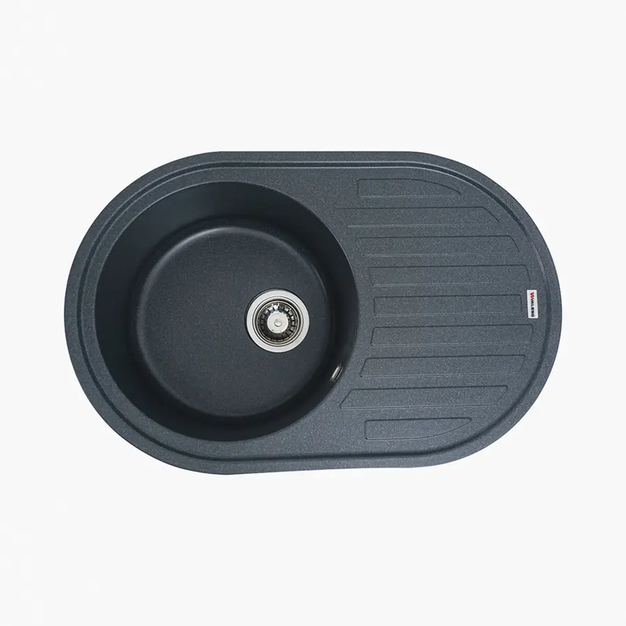Гранітна мийка для кухні VALESO LIRA 7750 матова Антрацит