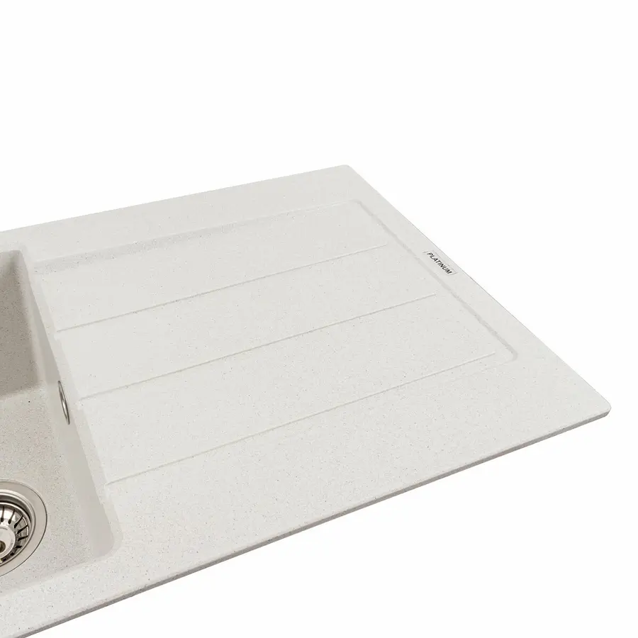 Гранитная мойка для кухни VALESO SOLID 7843 матовая Белая в точку