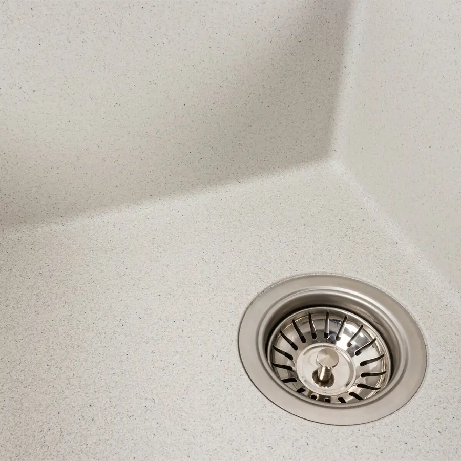 Гранитная мойка для кухни VALESO SOLID 7843 матовая Белая в точку