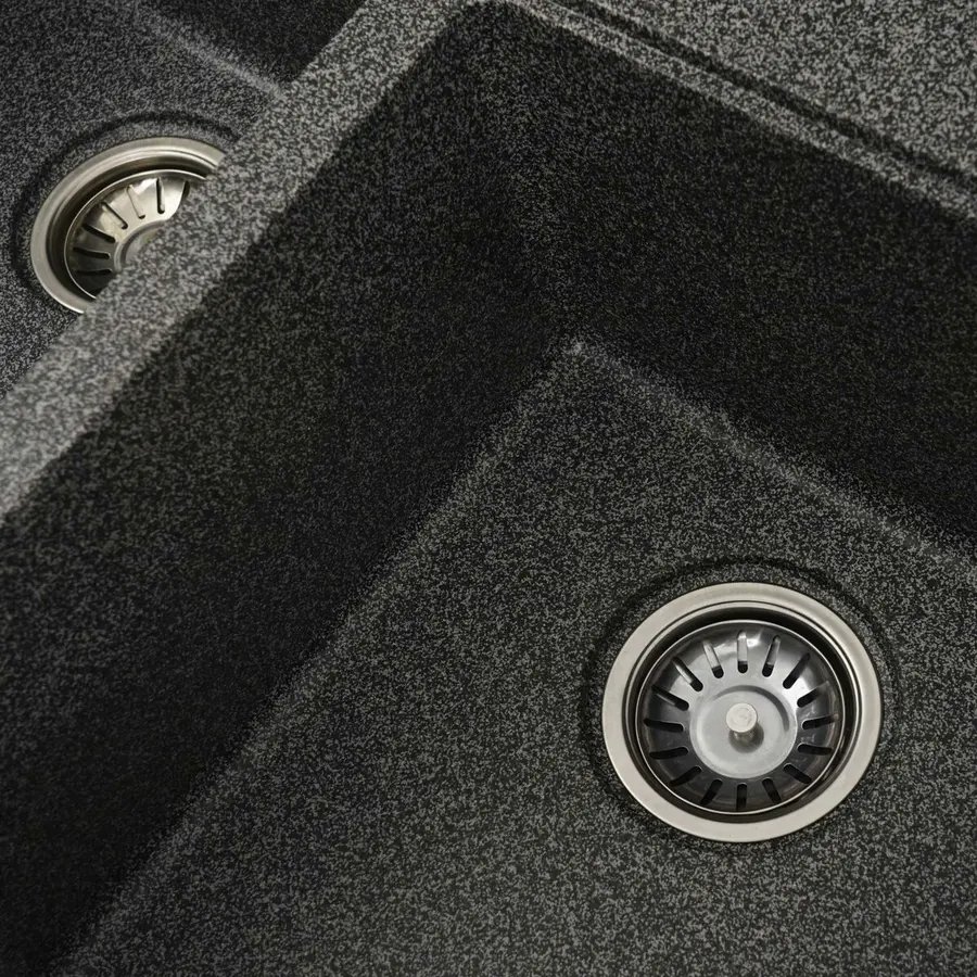 Гранитная мойка для кухни VALESO HARMONY 7850 матовая Графит
