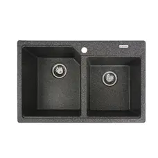 Гранитная мойка для кухни VALESO HARMONY 7850 матовая Графит