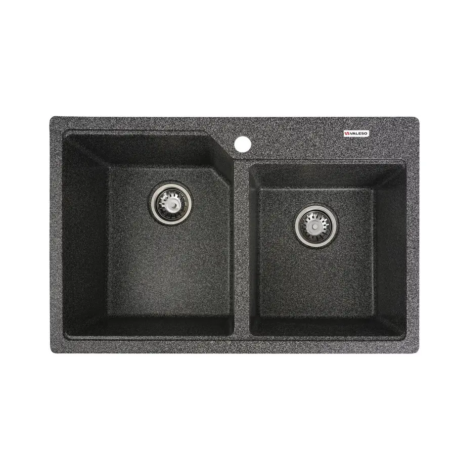 Гранитная мойка для кухни VALESO HARMONY 7850 матовая Графит