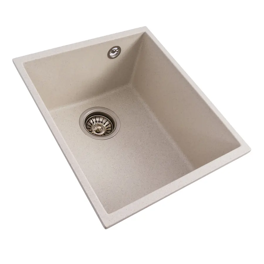 Кухонная гранитная мойка 3744 ROXY VALESO белая в крапинку