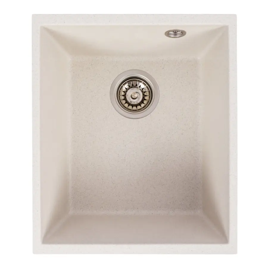 Кухонная гранитная мойка 3744 ROXY VALESO белая в крапинку