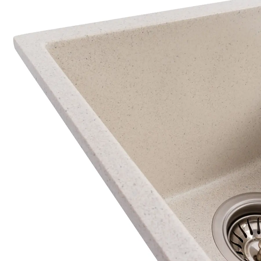 Кухонная гранитная мойка 3744 ROXY VALESO белая в крапинку