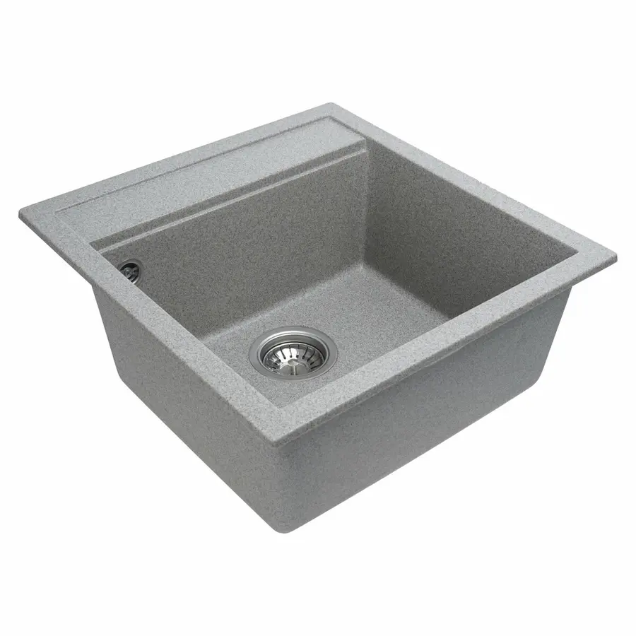 Гранітна мийка для кухні VALESO FIESTA 5149 матова Сіра