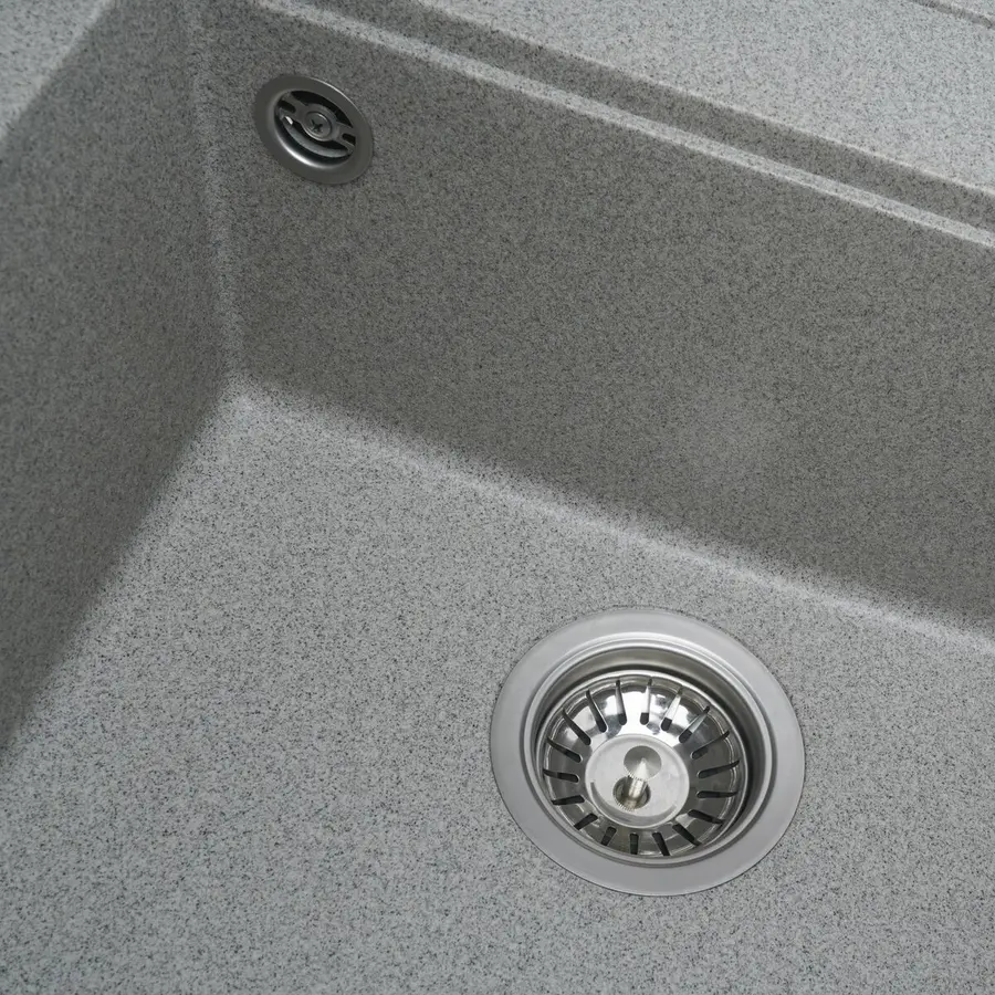Гранітна мийка для кухні VALESO FIESTA 5149 матова Сіра