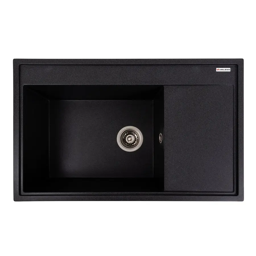 Гранітна мийка для кухні VALESO AZURIT 7950 матова Карбон