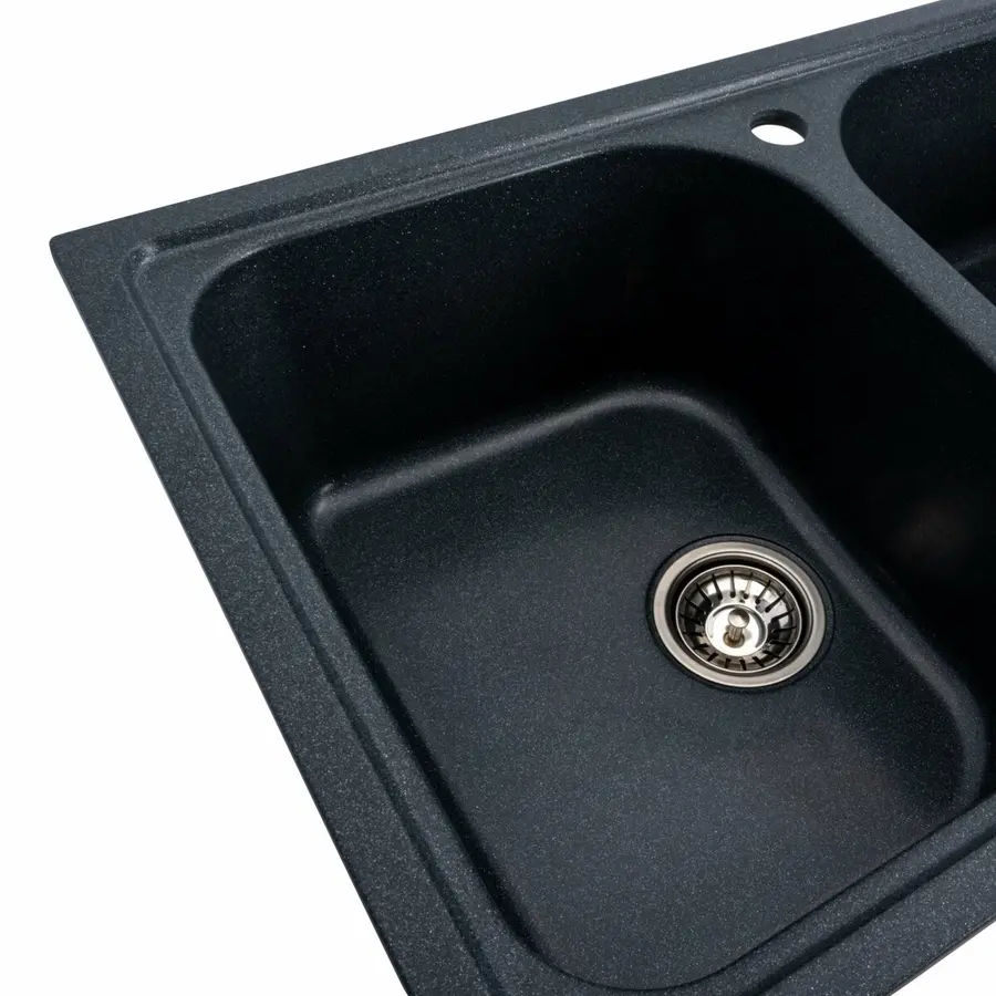 Гранитная мойка для кухни VALESO EQUATORIA 7950 матовая Антрацит