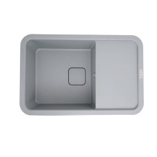 Гранитная мойка для кухни VALESO 7850 CUBE матовая Серый металлик