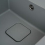 Гранитная мойка для кухни VALESO 7850 CUBE матовая Серый металлик