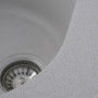 Гранітна мийка для кухні VALESO 510 LUNA матова Біла в крапку