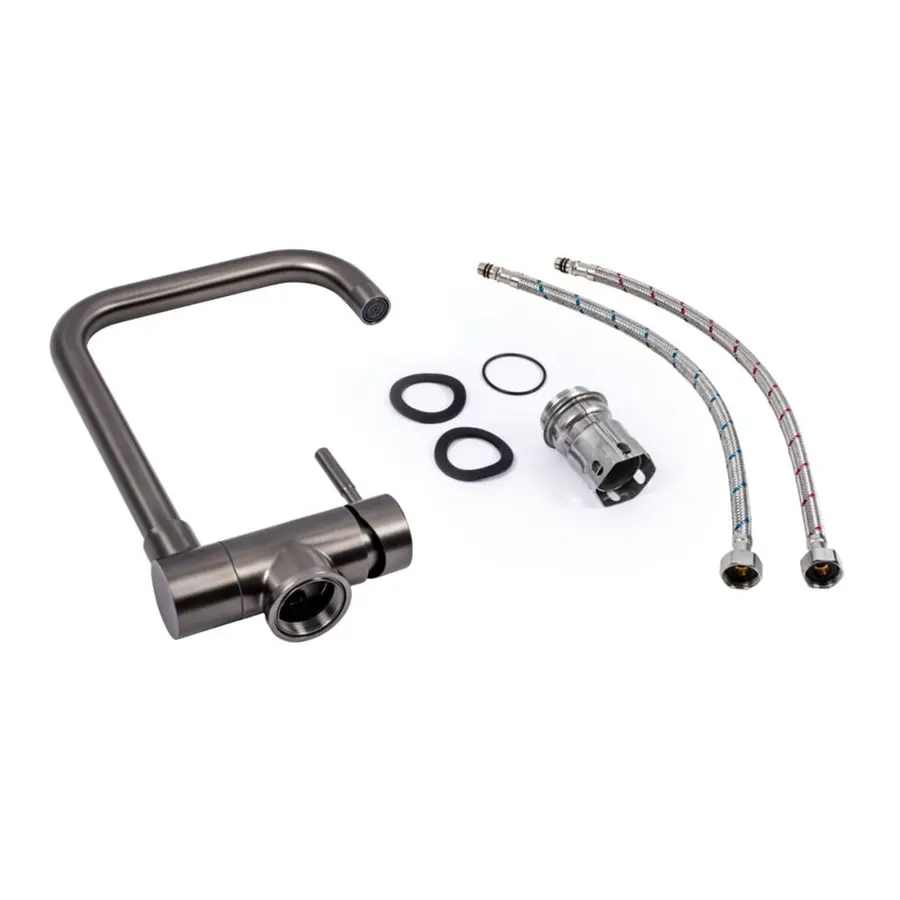 Змішувач складний чорний Valeso (PVD чорний)