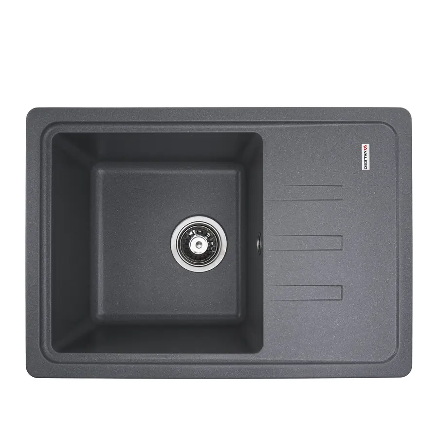 Гранитная мойка для кухни VALESO LIANA 6243 матовая Серый муссон