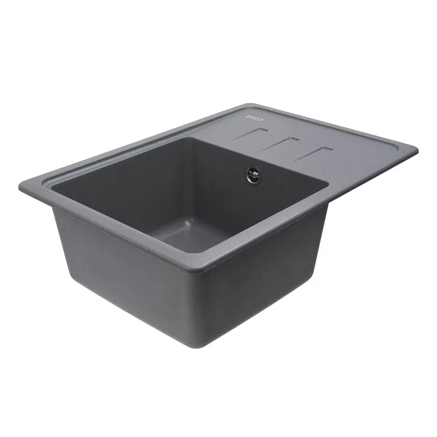 Гранитная мойка для кухни VALESO LIANA 6243 матовая Серый муссон