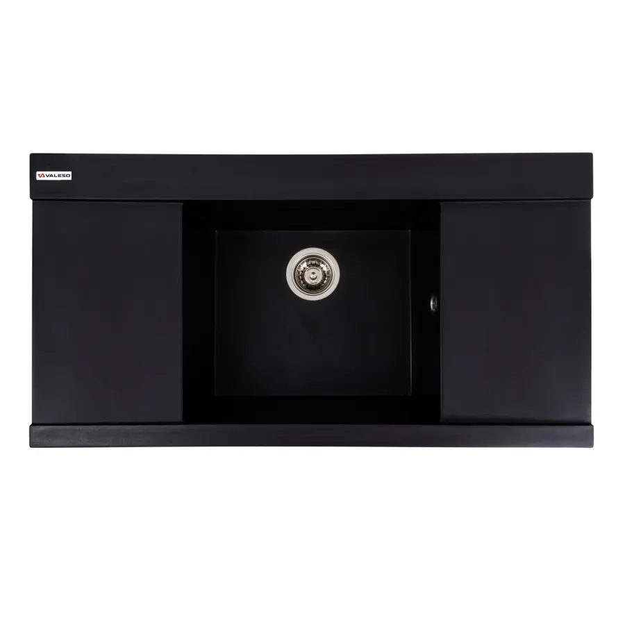 Гранітна мийка для кухні VALESO 9651 ATLAS матовий Чорний