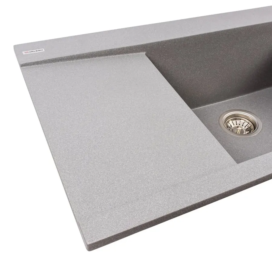 Гранітна мийка для кухні VALESO ATLAS 9651 матова Сірий мусон