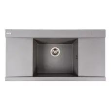 Гранітна мийка для кухні VALESO ATLAS 9651 матова Сірий мусон