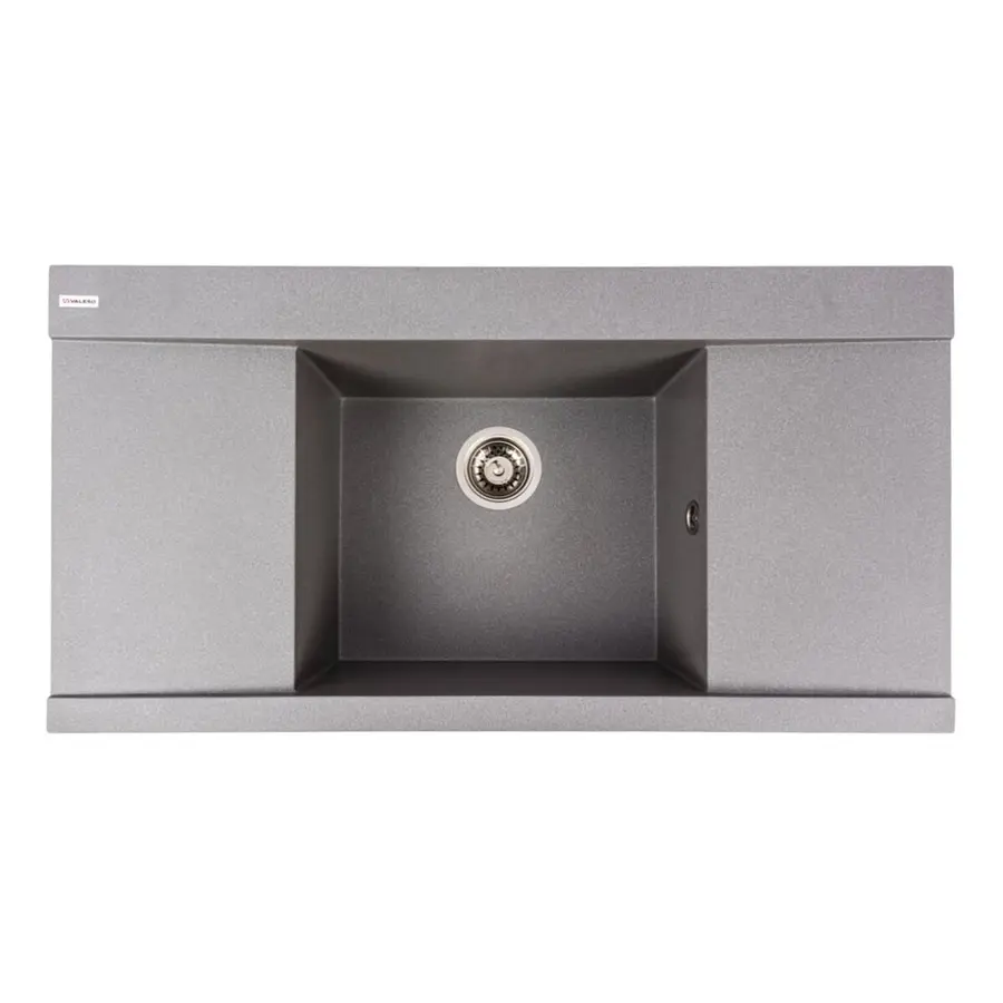 Гранітна мийка для кухні VALESO ATLAS 9651 матова Сірий мусон