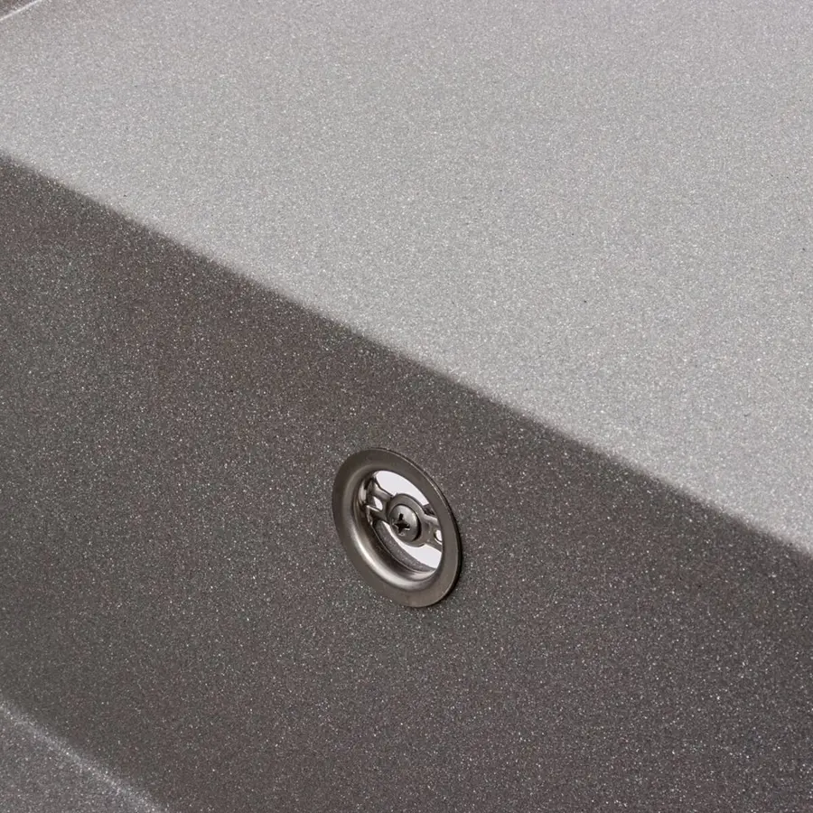 Гранітна мийка для кухні VALESO ATLAS 9651 матова Сірий мусон